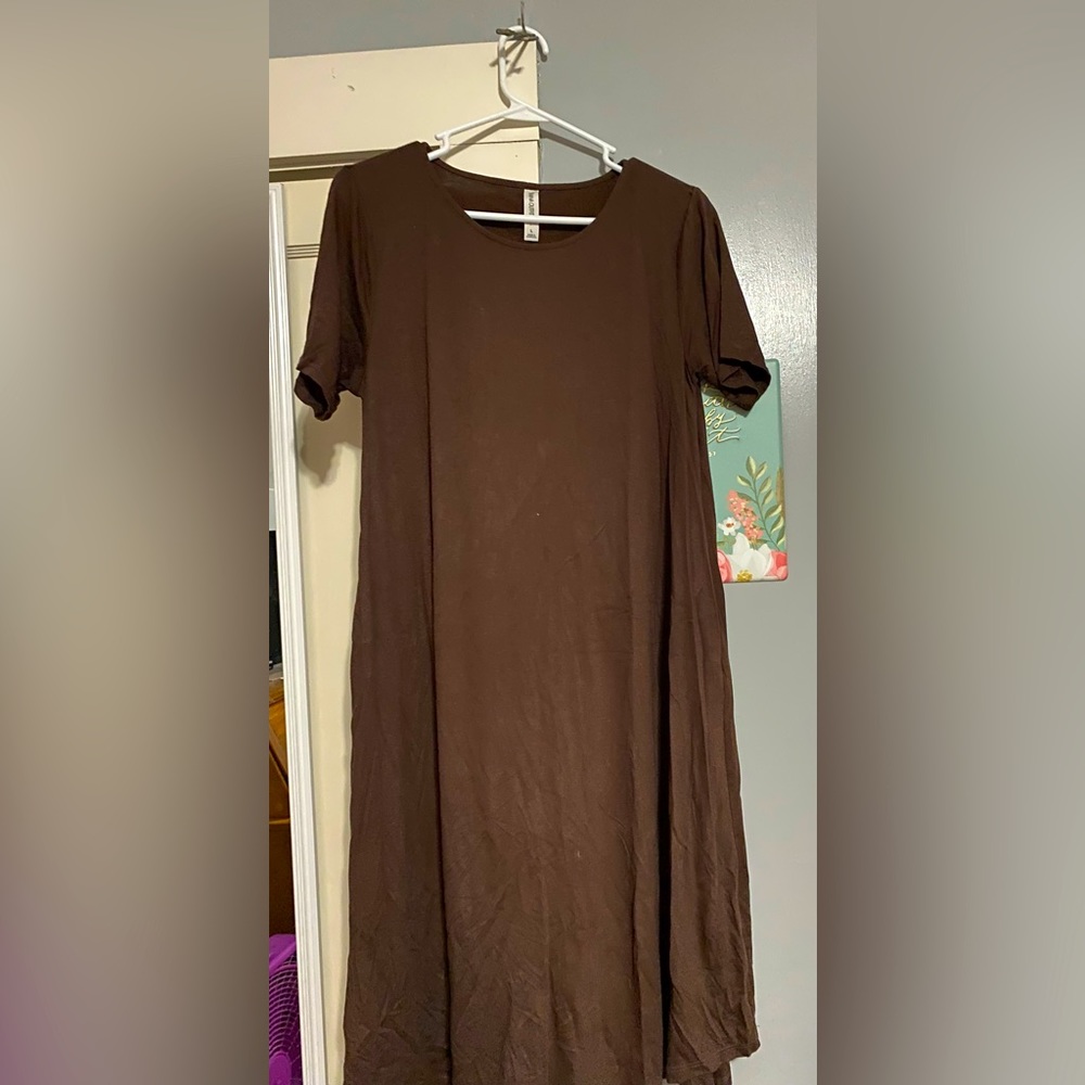 Brown Zenana Dress